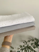 Load image into Gallery viewer, SILVER GOLD SPECKLED (Muslin/Swaddle)