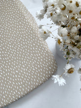 Load image into Gallery viewer, NEXT TO ME CRIB SHEET - BEIGE DASH