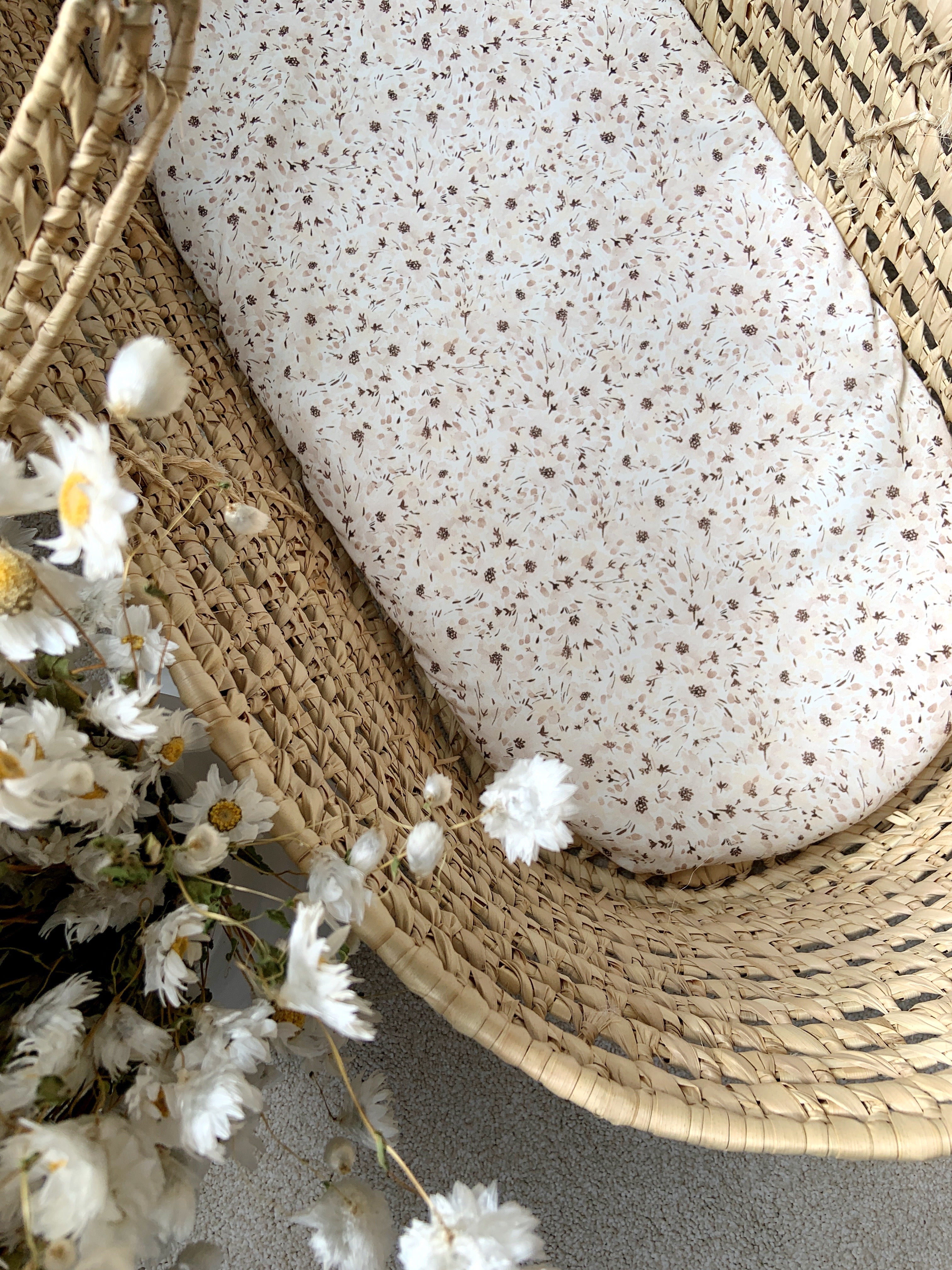 Floral moses hot sale basket sheets
