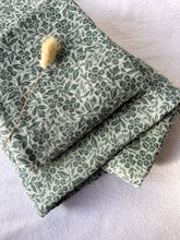 Load image into Gallery viewer, XL GREEN FLORALS SWADDLE