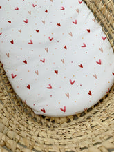 Load image into Gallery viewer, MOSES BASKET SHEET - LOVE HEARTS
