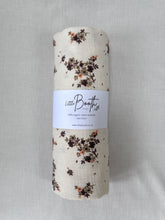 Load image into Gallery viewer, XL TAUPE FLORAL SWADDLE
