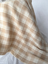 Load image into Gallery viewer, XL OAT GINGHAM SWADDLE
