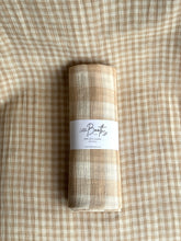 Load image into Gallery viewer, XL OAT GINGHAM SWADDLE
