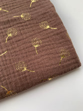 Load image into Gallery viewer, TAUPE DANDELIONS (Muslin)
